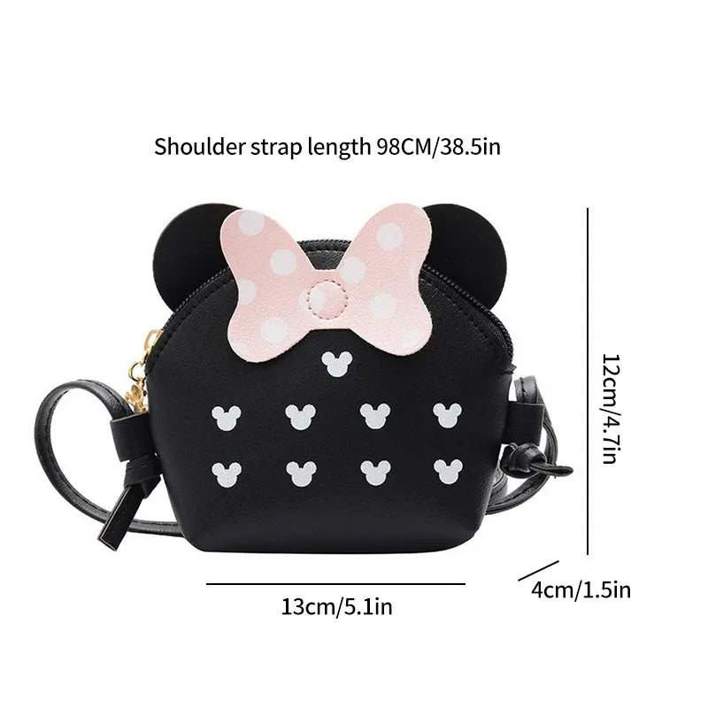Women Fashion Cute Cartoon Mini Bag Portable Travel Crossbody Bag Simple Adjustable Shoulder Bag