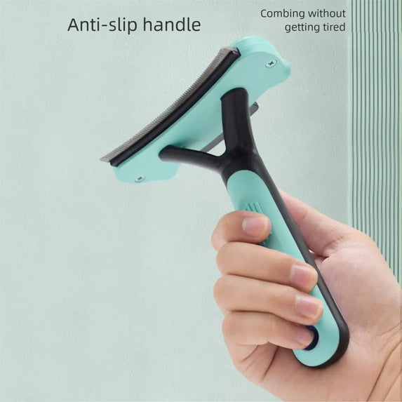 Removes Undercoat Cat Hair Removal Comb Dense Tooth Open Knot Dog Grooming Shedding Tools Gentle on Skin Comfortable Grip