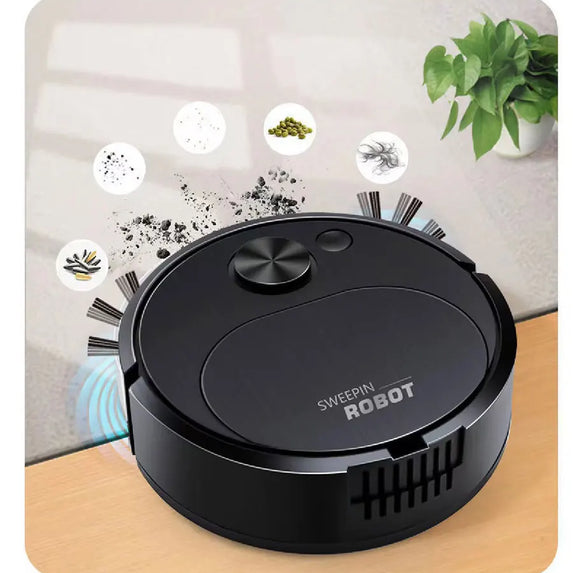 NEW USB Sweeping Robot Vacuum Cleaner Mopping 3 In 1 Smart Wireless 1500Pa Dragging Cleaning Sweep Floor for Home Office