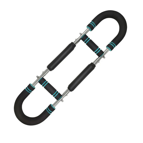 Twister Arm Exerciser with Foam Handle Adjustable Spring Workout Bar Forearm Triceps Chest Expander Portable Fitness Equipment