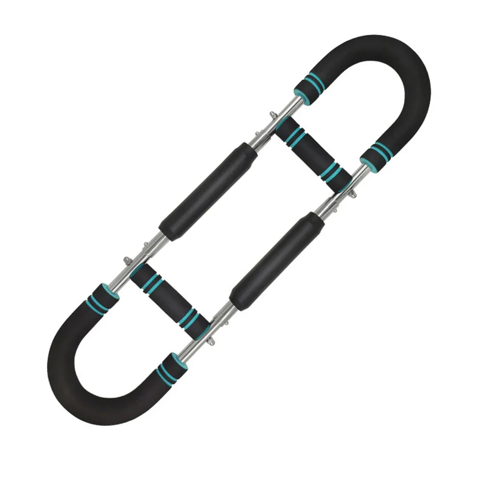 Twister Arm Exerciser with Foam Handle Adjustable Spring Workout Bar Forearm Triceps Chest Expander Portable Fitness Equipment