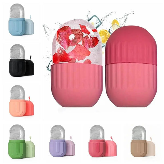Silicone Ice Roller for Face Reusable Beauty Skin Care Tools Facial Massager Face Lifting Contouring Ice Mold Eyes and Neck
