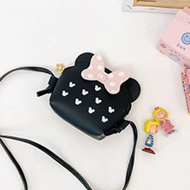 Women Fashion Cute Cartoon Mini Bag Portable Travel Crossbody Bag Simple Adjustable Shoulder Bag