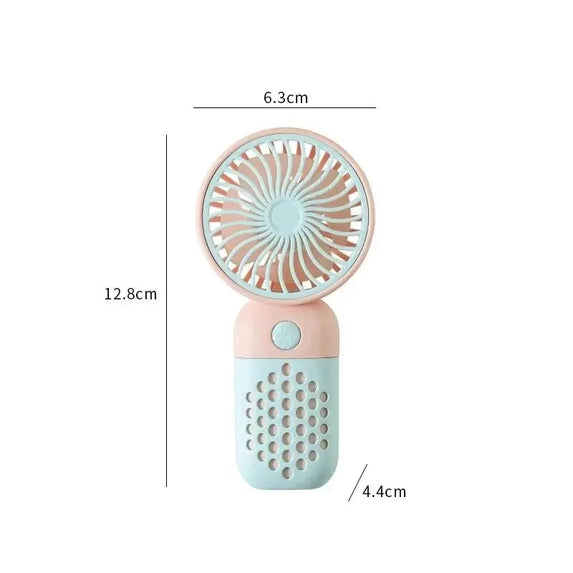 2025 New Handheld Charging Fan Cartoon Cute Small Student Charging Small Fan Portable Mini USB Fan Mini Pocket