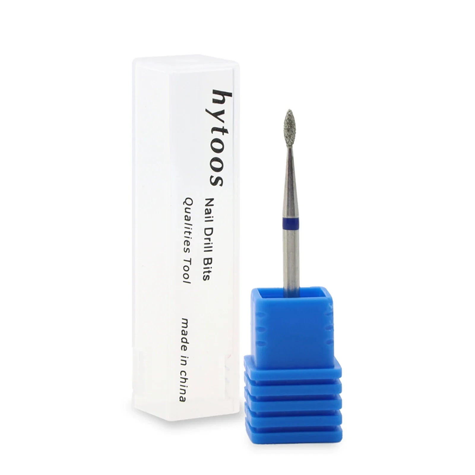 Flame Cone Cuticle Clean Nail Drill Bit 3/32'', Professional Safety Carbide Diamond Nail Bit Nail Cleaner for Cuticle Dead Skin