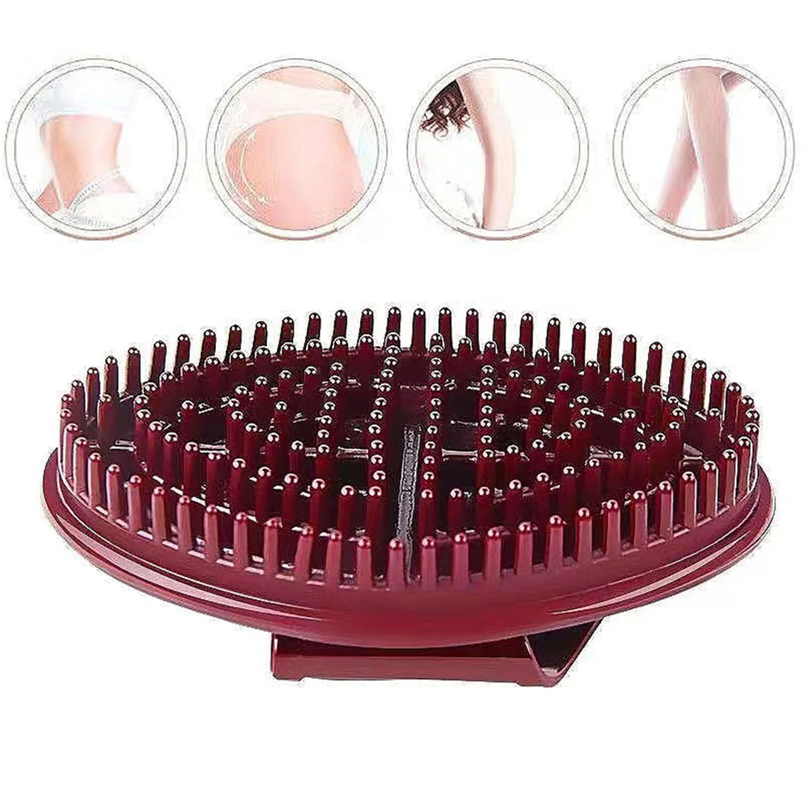 Body Massage Brush Meridians Brush Body Relaxation Slimming Reduce Cellulite Massage Brush for Back Leg Handheld Meridians Brush