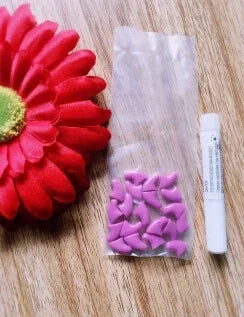 Hot Sale 20Pcs Colorful Soft Pet Dog Cat Kitten Paw Claw Control Nail Caps Claw Control Paws off + 1 pcs Adhesive Glue Security