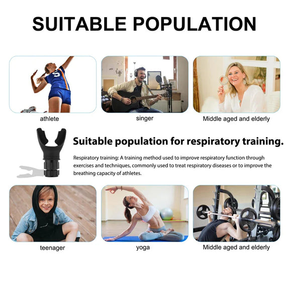 Breathing Trainer Lung Flexer Dropshipping Durable Fitness Exerciser Increases Lung Capacity Breath Adjustable Deep Breath