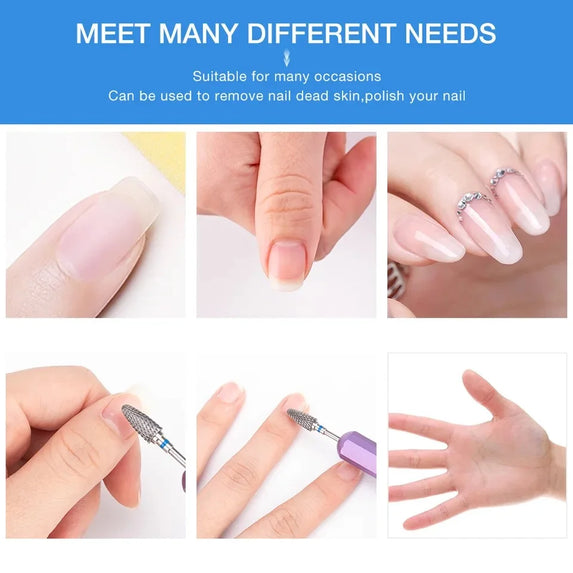 1pcs Carbide Nail Drill Bit Apparatus Nail Files Bits Electric Milling Cutter for Manicure Burr Drills Pedicure Tools