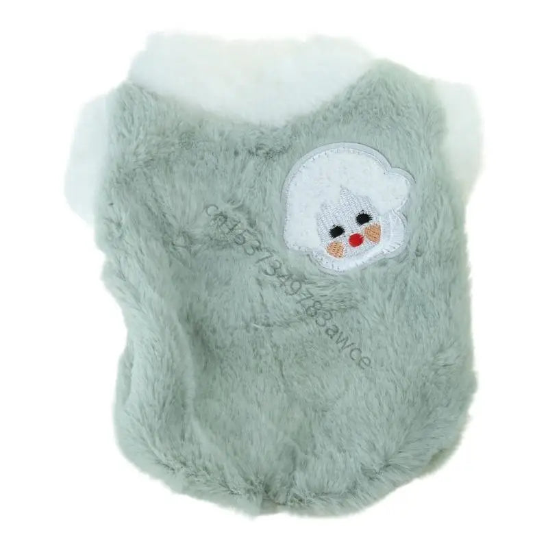 Dog Furry Vest for Spring Walking Camping Dog Jackets for