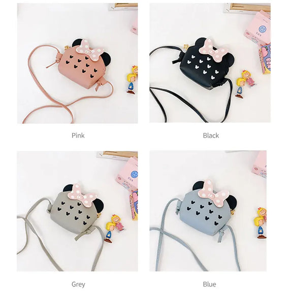 Women Fashion Cute Cartoon Mini Bag Portable Travel Crossbody Bag Simple Adjustable Shoulder Bag