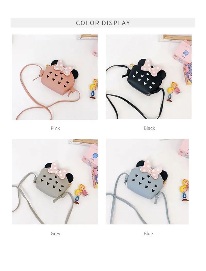 Women Fashion Cute Cartoon Mini Bag Portable Travel Crossbody Bag Simple Adjustable Shoulder Bag