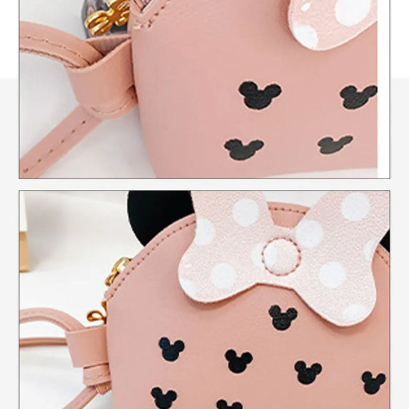 Women Fashion Cute Cartoon Mini Bag Portable Travel Crossbody Bag Simple Adjustable Shoulder Bag
