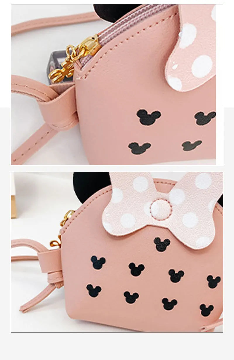 Women Fashion Cute Cartoon Mini Bag Portable Travel Crossbody Bag Simple Adjustable Shoulder Bag