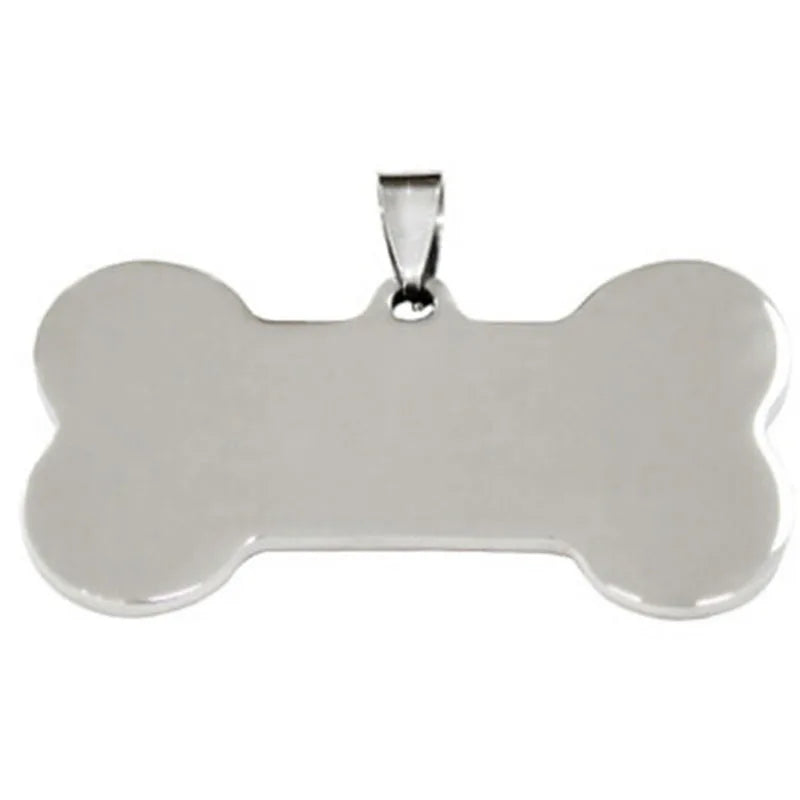 Cat Dog Pet ID Tag Keychain Engraved Pet ID Name For Cat Puppy Dog Collar Tag Pendant Keyring Bone Pet Accessories