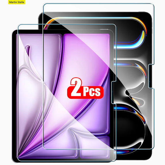 2Pcs Tempered Glass Screen Protector For ipad Pro Air 13 11 2024 M4 M2 Air 5 4 Pro 12.9 11 M3 2025 Film