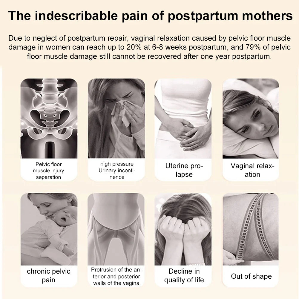 Pelvic Floor Muscle Trainer Ergonomic Pelvic Floor Muscle Exerciser Pelvic Floor Muscle Training Device for Physical Therapy