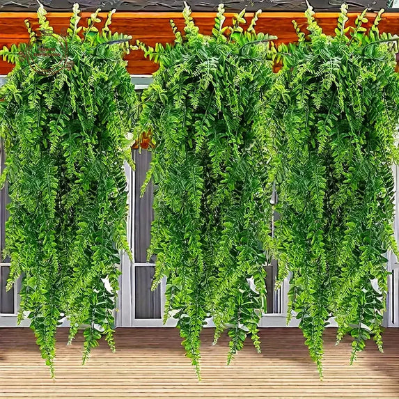 1/3PCS Artificial Hanging Plants Fern Vine Fake Greenery Plant for House Wall Room Garden Spring Wedding Garland DIY Hoom Decors