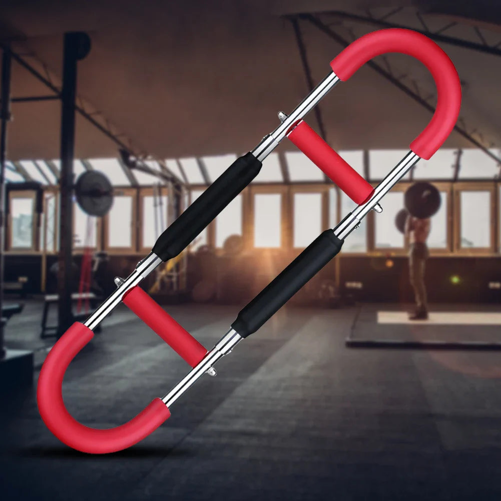 Twister Arm Exerciser with Foam Handle Adjustable Spring Workout Bar Forearm Triceps Chest Expander Portable Fitness Equipment