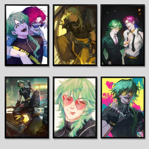 E-EZREAL Poster Kraft Club Bar Paper Vintage Posters Wall Art Painting Bedroom Study Stickers