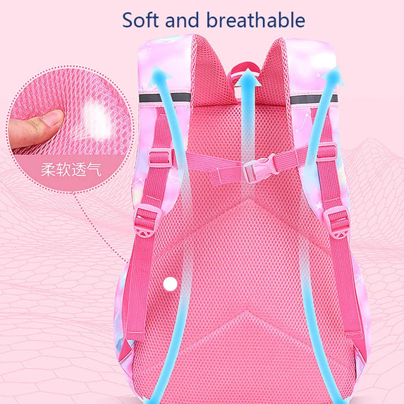 Children Girl Backpack School Bag Pink For Kid Child Teenage Schoolbag Primary Kawaii Cute Waterproof