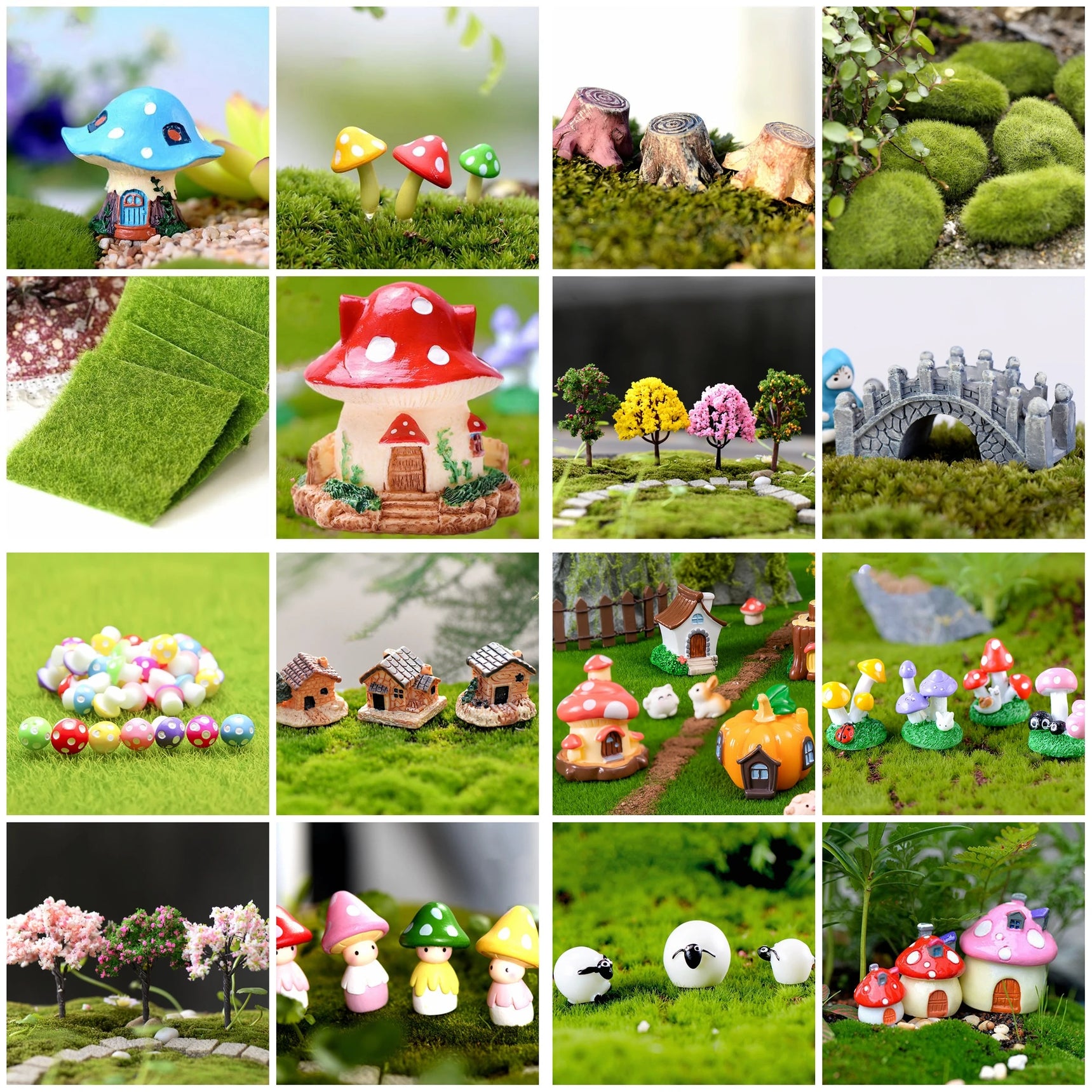 DIY Fairy Garden Accessories Miniature Ornament Statue Figurines For Landscape Pot Dollhouse Home Garden Craft  Decorations
