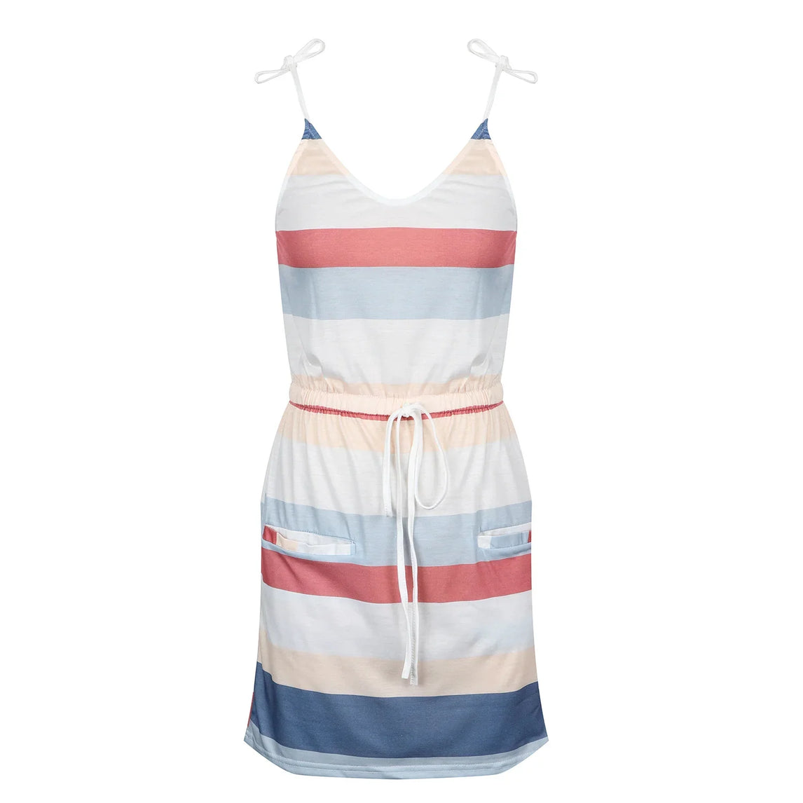 Sleeveless Dress for Women Clothing 2024 Summer Vacation Pullover Beach Sundress Female Korean Fashion Slim Sexy Short Dresse M