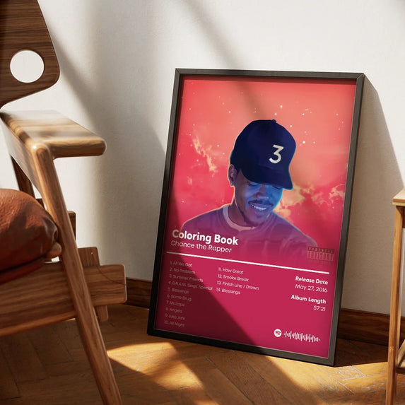 C-Chance The R-Rapper Poster Wall Art Print Decorative Mural Modern Home Decor Birthday Gift Unframed Garage Room