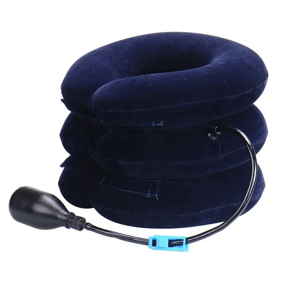 Neck Support Cushion Inflatable Air Cervical Neck Traction Device Pain Stress Relief Tractor Support Massage NECK Pillow