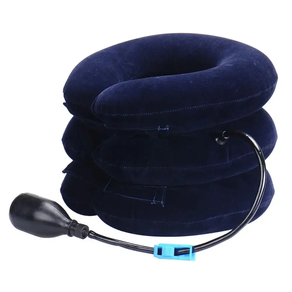 Neck Support Cushion Inflatable Air Cervical Neck Traction Device Pain Stress Relief Tractor Support Massage NECK Pillow
