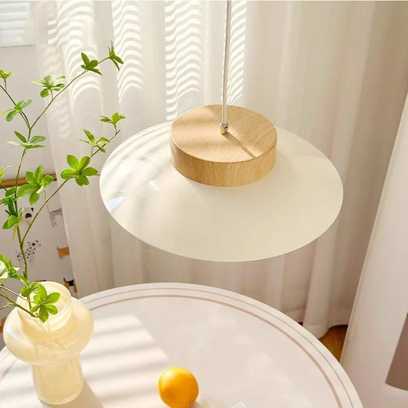 Cream Style Restaurant Pendant Light Wooden Style Dining Table Light Antique Dining Room Round Table Counter Pendant Light