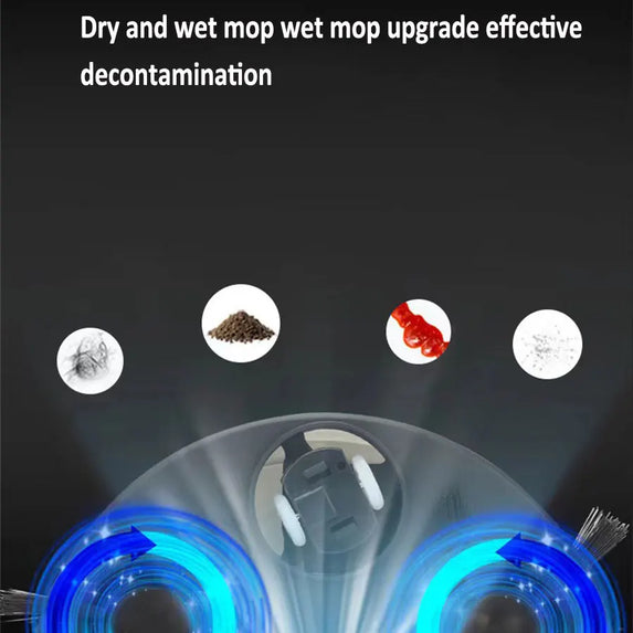 NEW USB Sweeping Robot Vacuum Cleaner Mopping 3 In 1 Smart Wireless 1500Pa Dragging Cleaning Sweep Floor for Home Office