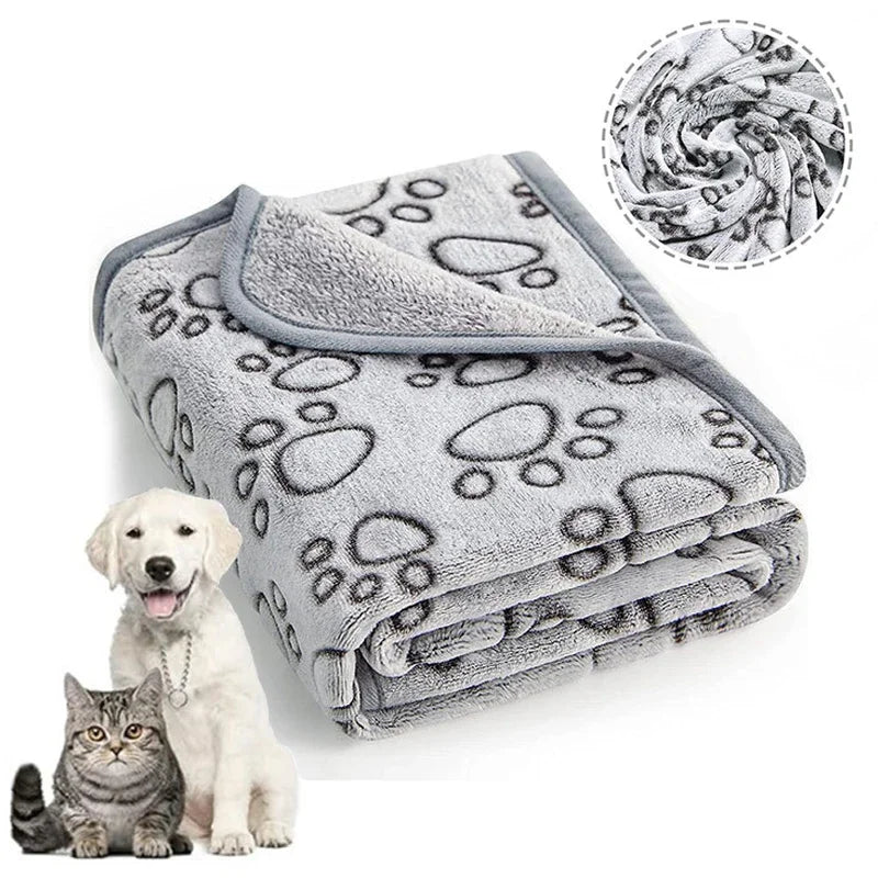 3 Sizes Super Soft Fluffy Premium Fleece Pet Blanket  Pet Mat Warm Comfortable Blanket for Cat Dogs Cat Pet Supplies Easy Clean