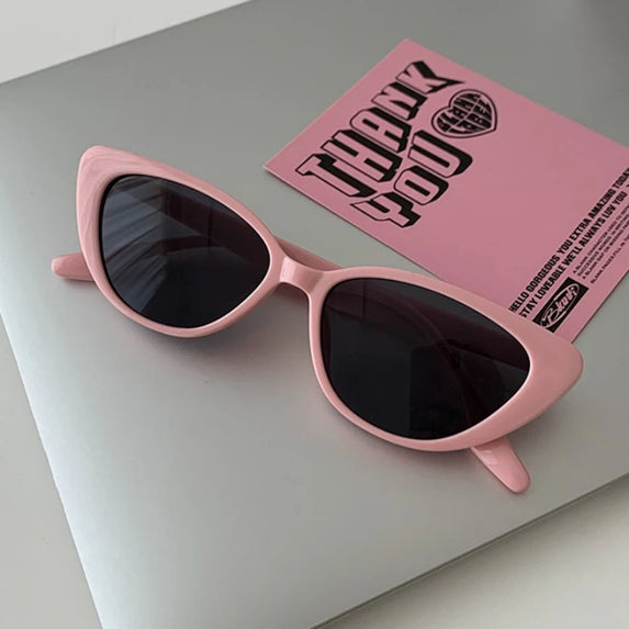 New Pink Women Cat Eye Sunglasses Retro Premium Sun Glasses Men Sun Protection Fashion Eyewear Luxury Brand Design Uv400