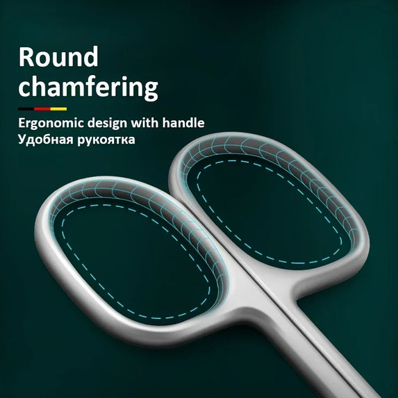 Stainless Steel Curved Tip Thin Blade Cuticle Scissors Nail Clippers Trimmer Manicure Tools Eyebrow Tools Dead Skin Remover