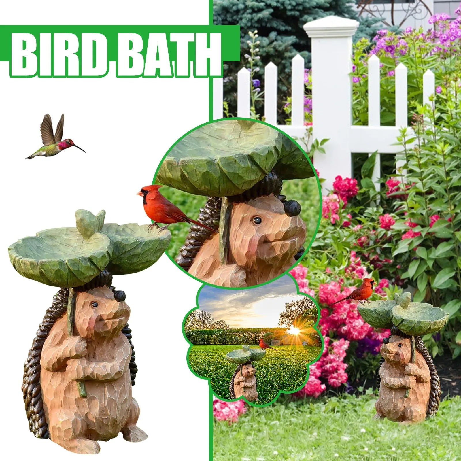 Full Size Platform Bed Resin Birdbath Polyresin Antique Garden Bird Bath For Home Garden Yard Metal Garden Beds