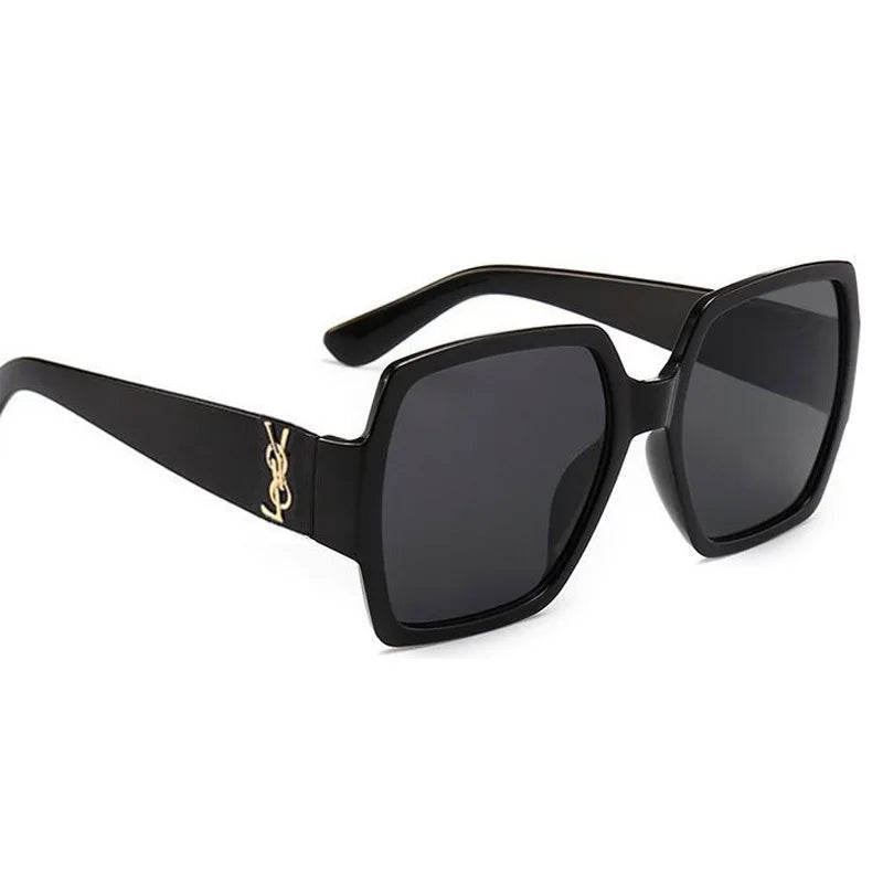 New Luxury Large Frame Square Sunglasses Women Brand Design Sun Glasses Men Oculos Vintage Lentes
