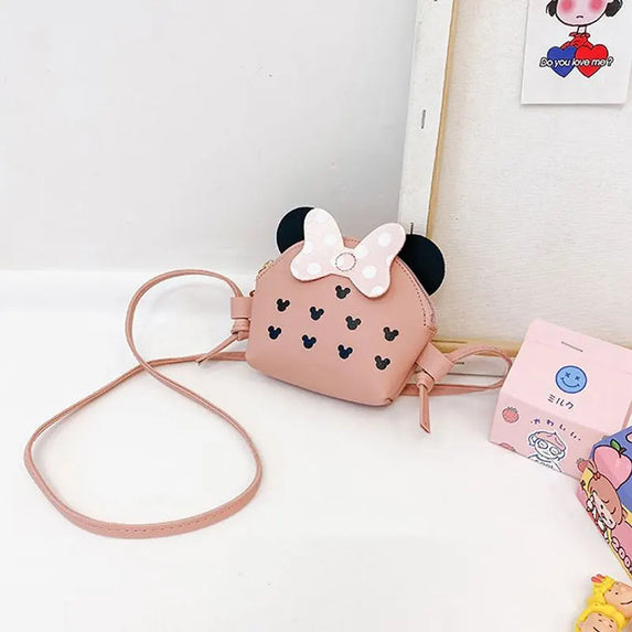 Women Fashion Cute Cartoon Mini Bag Portable Travel Crossbody Bag Simple Adjustable Shoulder Bag