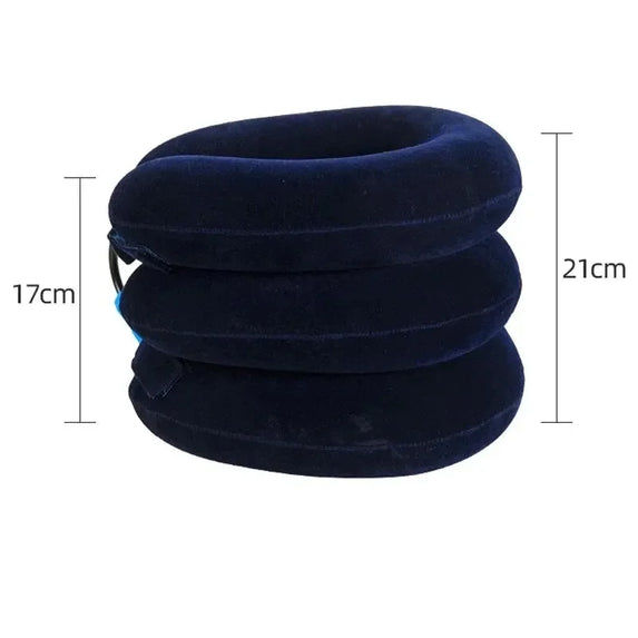 Neck Support Cushion Inflatable Air Cervical Neck Traction Device Pain Stress Relief Tractor Support Massage NECK Pillow