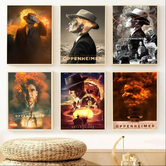 O-Oppenheimer Poster HD art sticky wall waterproof home bar decoration canvas wall art gift printing poster