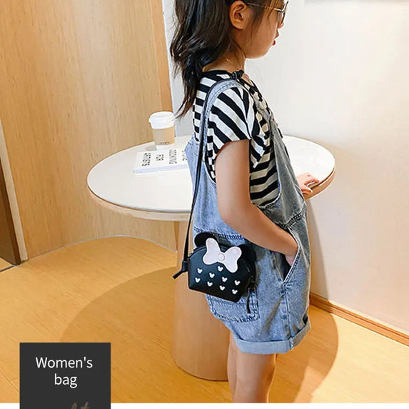 Women Fashion Cute Cartoon Mini Bag Portable Travel Crossbody Bag Simple Adjustable Shoulder Bag