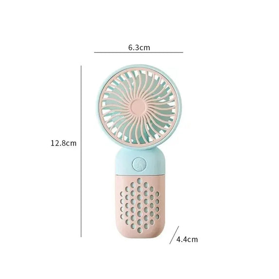 2025 New Handheld Charging Fan Cartoon Cute Small Student Charging Small Fan Portable Mini USB Fan Mini Pocket