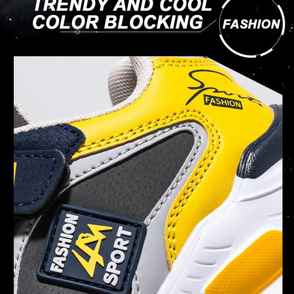 Four Seasons Children's Fashion Sports Shoes Boys' Running Leisure Breathable Outdoor Kids Shoes Lightweight Sneakers Shoes