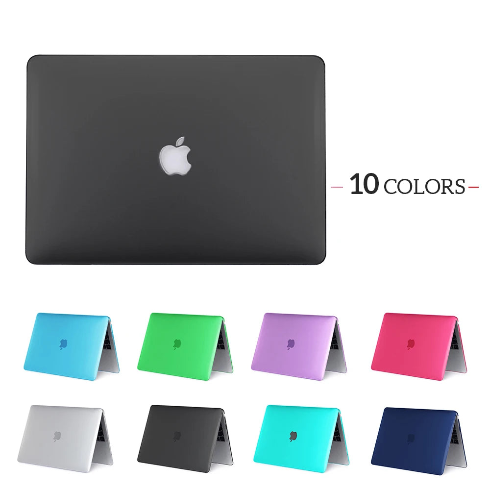 Crystal Matte Laptop Case For Macbook Air 13 A2337 13.6 A2681 For Chip Pro 13 A2338 For MacBook Pro 14 16 Case Protective Cover