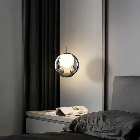 Modern Glass Pendant Light Italian Smoke Grey Glass Chandelier For Dining Roomtable Living Room Lighting Fixtures