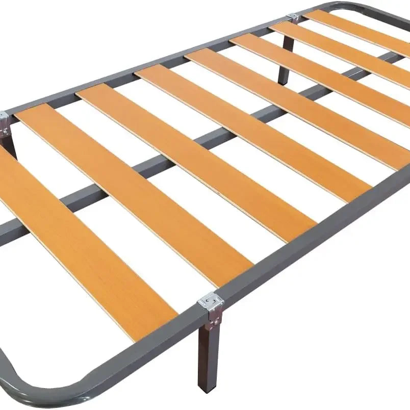 Somier Eco para Cama 90 x 190 cm |   Somier con 4 Patatas |   Láminas Madera Chopo de 9 cm y Estructura Tubos