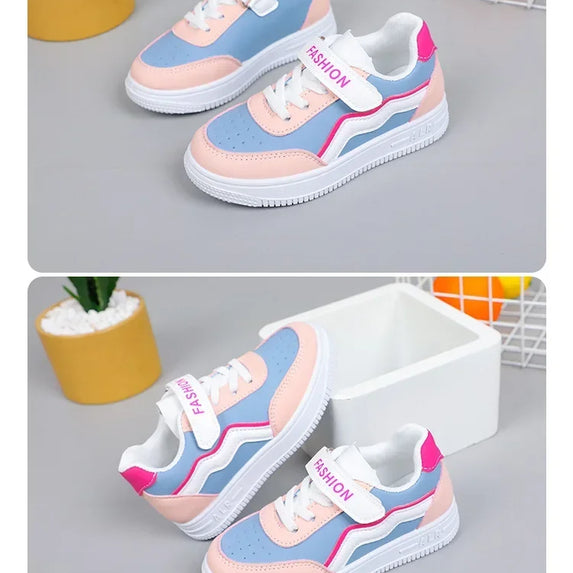 Girl's Fashion Non-slip Sneakers Purple New Casual Shoes Students Running Shoes Kids Children Girls Breathable Outdoor Shoes
