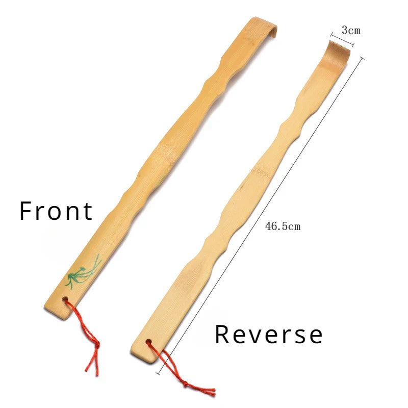 Durable Bamboo Massager Back Scratcher Wooden Body Roller Stick Backscratcher Wooden Scratching Backscratcher Massager