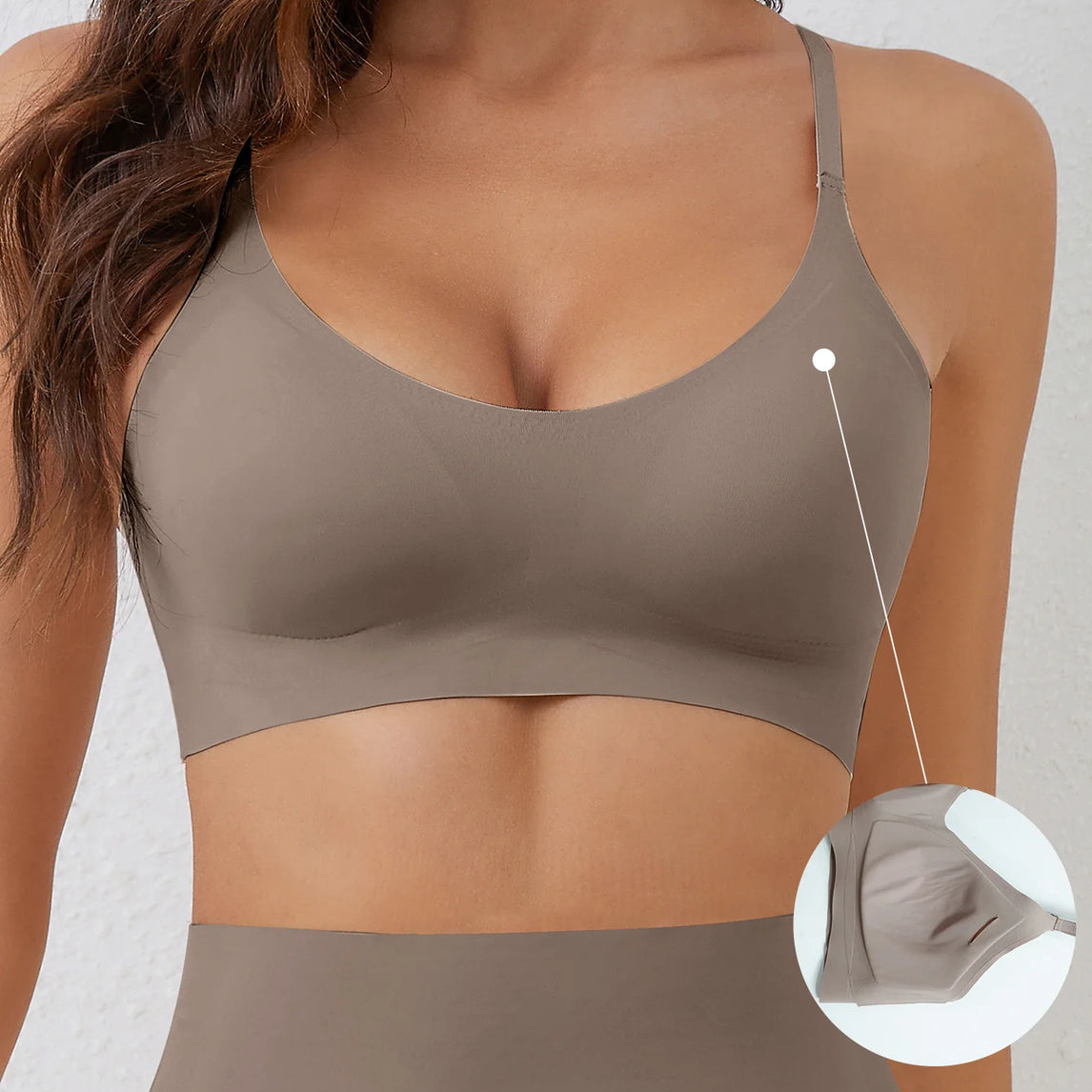Soft Support Seamless Underwear Comfortable Gathering No Steel Ring Collection Light Thin Breathable Bra Style