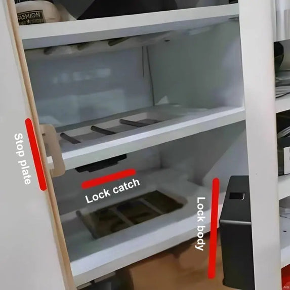 85DC Quick Access Fingerprint Lock for Drawers & Cabinets Wardrobe Home Office Safety